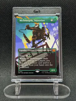 Magic The Gathering TMNT's Michelangelo, Improviser M 0219 (Extended Art) - Image 1