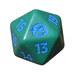 Blue MTG Teenage Mutant Ninja Turtles, Spindown D20 Die Leonardo TMNT - Image 1