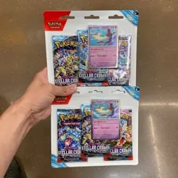 2X Pokemon Scarlet & Violet: Stellar Crown LATIAS With 3 Booster Packs - Image 1