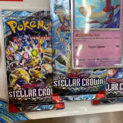 2X Pokemon Scarlet & Violet: Stellar Crown LATIAS With 3 Booster Packs - Image 3