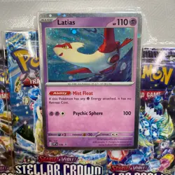 2X Pokemon Scarlet & Violet: Stellar Crown LATIAS With 3 Booster Packs - Image 4