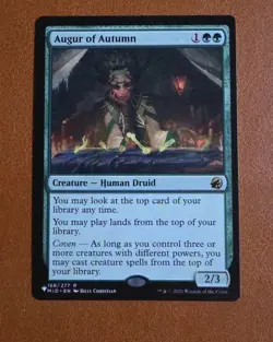 NM Augur of Autumn 168/277 "The List" Reprint MID Midnight Hunt - Image 1