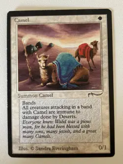 Magic the Gathering MTG Arabian Nights Camel LP (Beta Bob) - Image 1