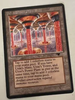 Magic the Gathering MTG Antiquities Urza's Power Plant (COLUMNS) LP (Beta Bob) - Image 1