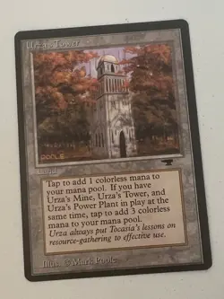 Magic the Gathering MTG Antiquities Urza's Tower (FOREST) NM (Beta Bob) - Image 1
