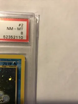2000 Pokemon Neo Genesis Unlimited Azumarill HOLO #2 PSA 8 Fresh Grade Low POP - Image 3