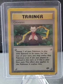 Pokemon Card Giovanni 18/132 Gym Challenge Holo, Rare Collection MP - Image 1