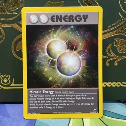Miracle Energy 16/105 Neo Destiny Holo Pokemon 2001 MP - Image 1