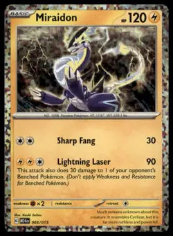 Miraidon 003/015 2024 McDonald's Promo Pokemon Card NM/M M24 Holo - Image 1