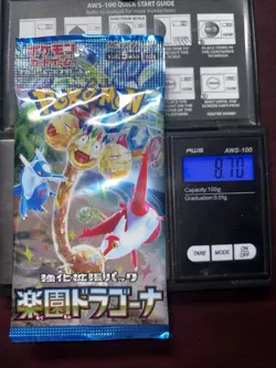Heavy 8.70g Pokemon Sealed Dragona Paradise Japanese Booster Pack - Image 1