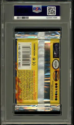 Pokemon 1999 Vintage WOTC Base Set Charizard Sealed Booster Pack PSA 9 - Image 2