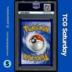 2023 POKEMON BS PROMO PRISMATIC EVO POSTER COLL. #168 VAPOREON COSMOS HOLO PSA 9 - Image 2