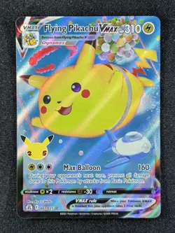 2021 Pokemon FLYING PIKACHU VMAX #007/025 Celebrations Ultra Rare English - Image 1