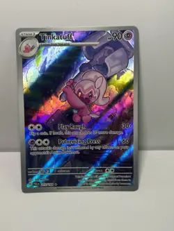 Pokemon Tinkatuff Sv02: Paldea Evolved 217/193 Illustration Rare Holo 90 HP - Image 1