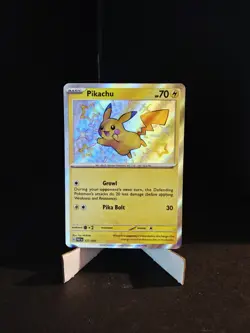 Pokemon Card - Pikachu Paldean Fates 131/091 Shiny Holo - Image 1