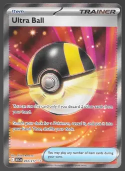 Pokemon Ultra Ball Sun & Moon Full Art Ultra Rare Holo Trainer 264/217 - Image 1