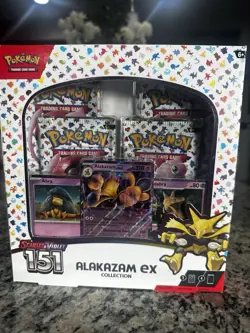 Pokemon Scarlet & Violet 151 Alakazam ex Booster Promo Box English TCG - Image 1