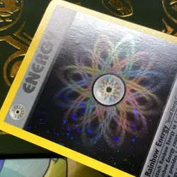Pokemon TCG Rainbow Energy 17/82 Team Rocket Holo SWIRL NM - Image 5