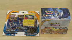 Pokemon Sun & Moon Base Set Booster Box Sealed + Triple 3 Blister Togedemaru - Image 4