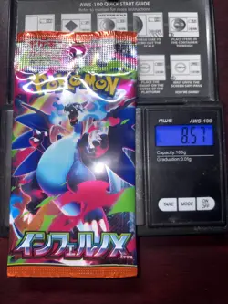 Heavy 8.57g Pokemon Sealed Inferno X Japanese Booster Pack - Image 1