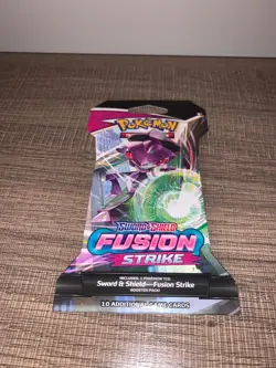 2021 Pokemon Fusion Strike Foil Pack Genesect Art - Image 1