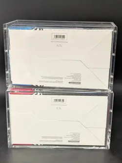 2x Pokemon Black Bolt White Flare Sealed Booster Bundle Display Case W/Acrylic - Image 2