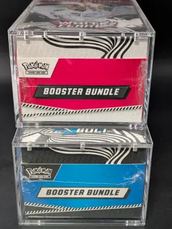 2x Pokemon Black Bolt White Flare Sealed Booster Bundle Display Case W/Acrylic - Image 5