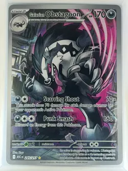 Galarian Obstagoon 245/217 ME: Ascended Heroes Illustration Rare Holo Near Mint - Image 1