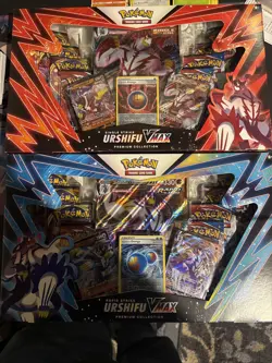 Pokemon TCG Rapid And Single Strike Urshifu Vmax Premium Collection Box Sealed - Image 1