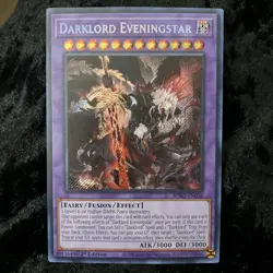 Yugioh Darklord Eveningstar BPRO-EN036 Secret Rare 1st Edition NM - Image 1