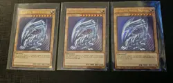 3x Blue-Eyes White Dragon CT13-EN008 Ultra Original SDK Kaiba Artwork YUGIOH LP+ - Image 1