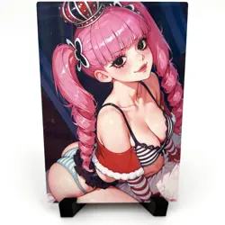 One Piece Perona Sexy Hot Anime Waifu Girl Doujin Lewd Goddess Story Art Card - Image 2