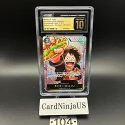 CGC PRISTINE 10 MONKEY D. LUFFY #P-075 SAIKYO JUMP PROMO 2024 ONE PIECE JPN 104 - Image 1