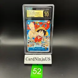 CGC 10 PRISTINE MONKEY D. LUFFY #P-033 ONE PIECE WEEKLY SHONEN JUMP 2023 JPN 52 - Image 1