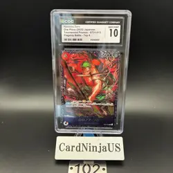 CGC 10 GEM MINT Zoro ST21-015 Flagship Battle 2025 Top 8 Prize Promo ONE PIECE - Image 1
