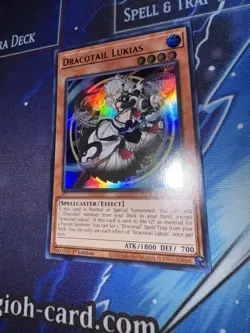 Yu-Gi-Oh! TCG Dracotail Lukias - JUSH-EN001 - Ultra Rare - 1st Edition NM - Image 2
