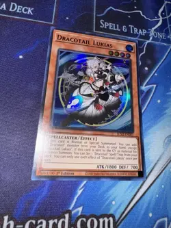 Yu-Gi-Oh! TCG Dracotail Lukias - JUSH-EN001 - Ultra Rare - 1st Edition NM - Image 3