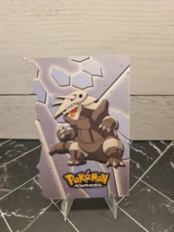 2003 POKEMON ADVANCED AGGRON DIE-CUT EMBOSSED CARD 18/18 - Image 1
