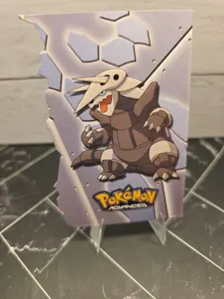 2003 POKEMON ADVANCED AGGRON DIE-CUT EMBOSSED CARD 18/18 - Image 5