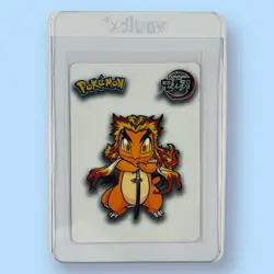 Demon Slayer Pokemon Crossover Rengoku, Infernape, Charmander HOLO Foil Card NM - Image 2