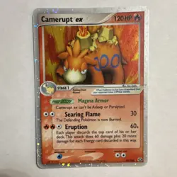 Pokemon Camerupt ex 92/106 EX Emerald Holo Rare Stage 1 120 HP 2005 English Card - Image 1