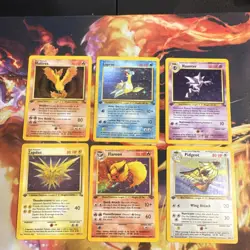 Pokemon Lot Moltres Lapras Haunter Zapdos Flareon Pidgeot 6 Cards 1st Edition - Image 1
