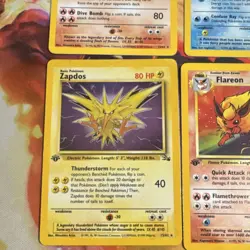 Pokemon Lot Moltres Lapras Haunter Zapdos Flareon Pidgeot 6 Cards 1st Edition - Image 5
