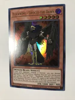Yugioh! Blackwing - Sirocco the Dawn - BLCR-EN058 - Ultra Rare - 1st Edition Nea - Image 2
