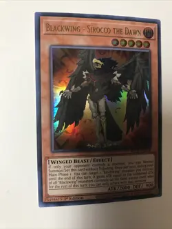 Yugioh! Blackwing - Sirocco the Dawn - BLCR-EN058 - Ultra Rare - 1st Edition Nea - Image 3