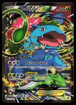 Venusaur EX XY123 Holo Full Art Black Star Promo Pokemon Card - Image 1