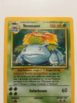 Venusaur Pokemon Card 1999 Base Set Holo Card 15/102 #15 RARE! WOTC TCG Vintage - Image 4