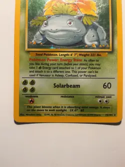 Venusaur Pokemon Card 1999 Base Set Holo Card 15/102 #15 RARE! WOTC TCG Vintage - Image 5