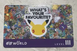 Level 3 EB Games Pokemon 30 Year Anniversary Membership Card Gengar - Image 1