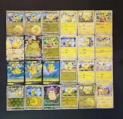Pokemon Trading Card Game TCG Pikachu Promo Chinese Poke Ball Holo lot*24 JL89 - Image 1